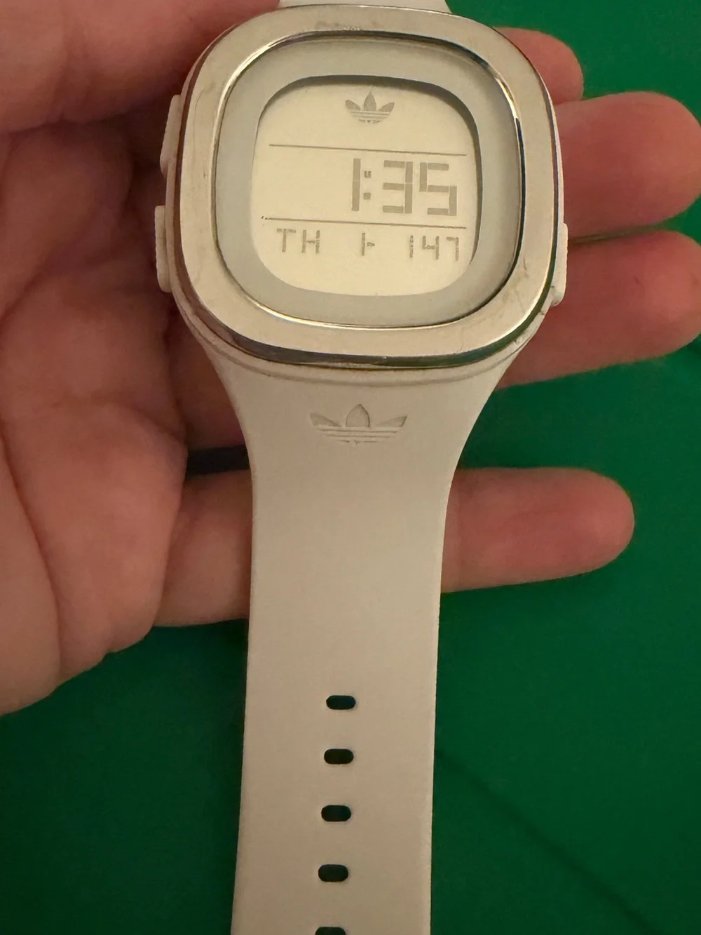adidas Denver Women’s & Mens Silicon Watch with Trefoil Accent